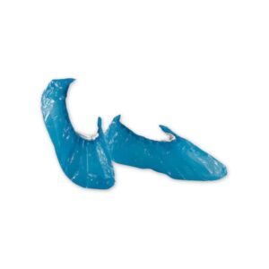 Disposable Polyethylene Shoe Covers with elastic ankle for shipyard and workshop protection