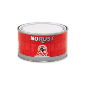 Miniofarb B Orange 0.5L tin of Miniofarb B, a professional orange synthetic primer for anticorrosive protection of iron and steel.