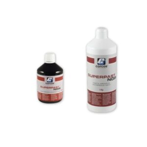 1-Liter tin of CORCOS Superpast Black technical anti-corrosive paste for marine metal protection