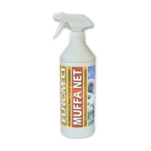 Muffa Net Mold Remover 750ml professional mold remover spray for boat cushions, marine fabrics, and bathroom tiles