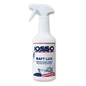 IOSSO Raft Lux 1L professional protective polish and UV shield for PVC and Hypalon inflatable boats